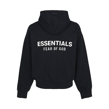 FEAR OF GOD [FEAR OF GOD] 피어오브갓 에센셜 남성 기모 후드 집업 192AS252071F VINTAGE BLACK | 신세계V