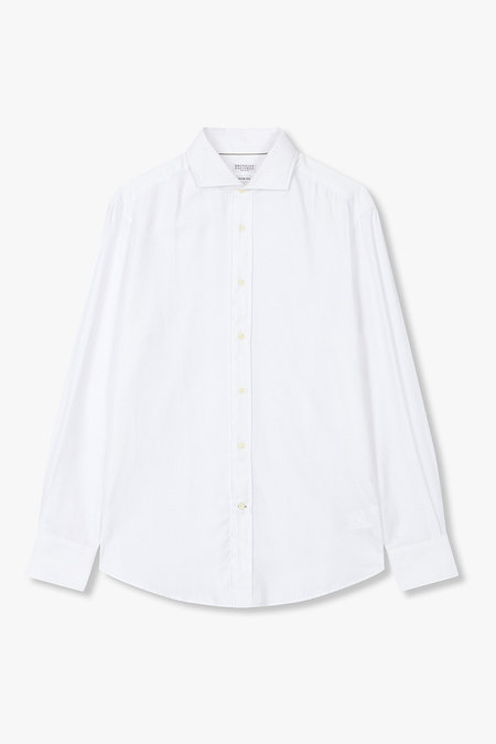 BRUNELLO CUCINELLI(브루넬로 쿠치넬리) 남성 브러시트 슬림 핏 셔츠 | 신세계V
