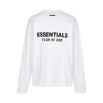 FEAR OF GOD [FEAR OF GOD] 피어오브갓 에센셜 남성 긴팔티셔츠 125AS254183F BRIGHT WHITE | 신세계V