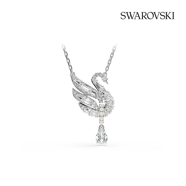 [스와로브스키/본사정품] Swan Vienna 로듐 목걸이 5723387