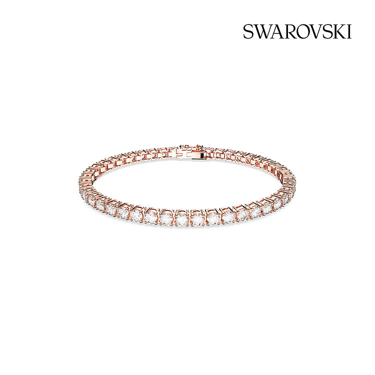 SWAROVSKI(스와로브스키) [스와로브스키/본사정품] Matrix Tennis 로즈골드 팔찌M 5657659 | 신세계V