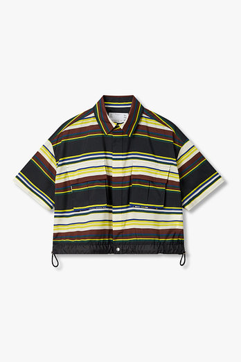SACAI 여성 스트라이프 스트링 헴 셔츠 | 신세계V