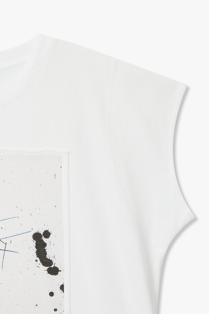 [BASQUIAT] 슬리브리스 릴렉스트 티