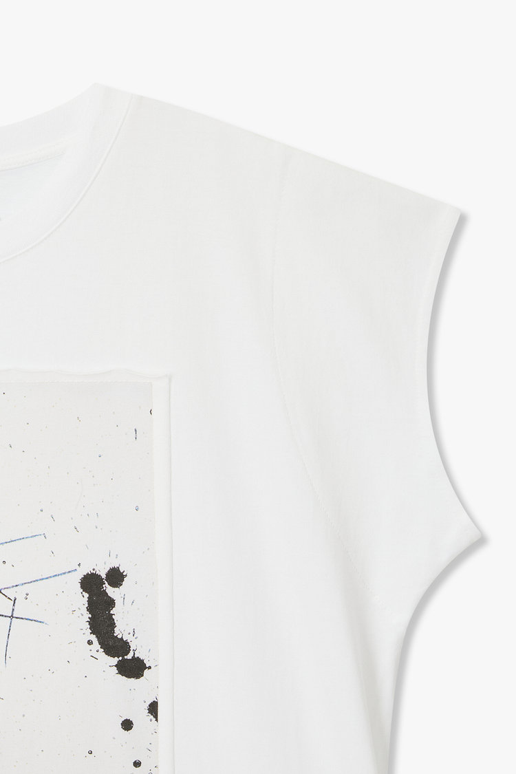 [BASQUIAT] 슬리브리스 릴렉스트 티