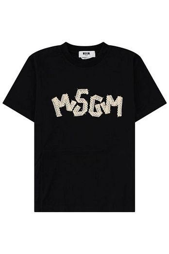 MSGM 26SS 엠에스지엠 반팔 티셔츠 4041MDM110D 267002 99 BLACK DOM | 신세계V