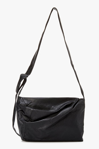 Yohji Yamamoto [+NOIR] 스몰 퍼프 레더 백 | 신세계V