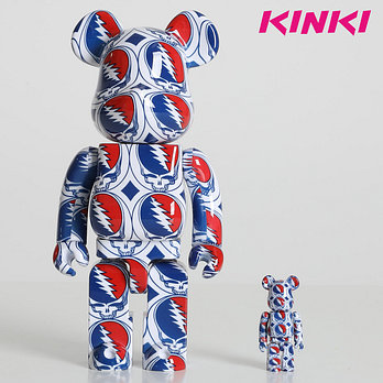 KINKIROBOT 킨키로봇 400%+100% 베어브릭 그레이트풀데드 스틸유어페이스(2208005) | 신세계V