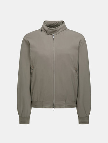 CORNELIANI 다크베이지 CRN TECHWOOL 봄버 점퍼(후드탈부착O)(L-66CM) | 신세계V