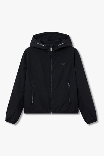 EMPORIO ARMANI JUNIOR [남아] 로고 패치 후디드 자켓 | 신세계V