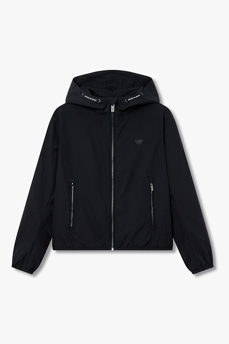 EMPORIO ARMANI JUNIOR [남아] 로고 패치 후디드 자켓 | 신세계V