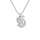 [스와로브스키/본사정품] Swan 로듐 목걸이 XS 5647872
