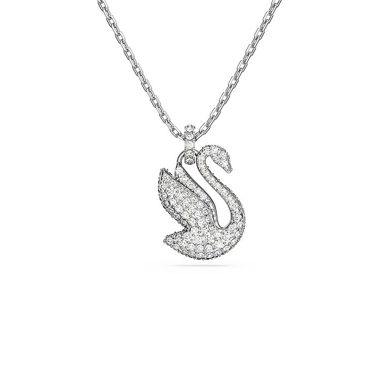 [스와로브스키/본사정품] Swan 로듐 목걸이 XS 5647872