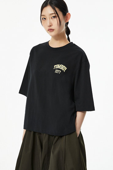 STUDIO TOMBOY(스튜디오 톰보이) [UNI] 원포인트 프린트 티셔츠 | 신세계V