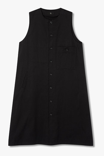 Yohji Yamamoto [Y's]애시메트릭 포켓 버튼업 드레스(블랙) | 신세계V