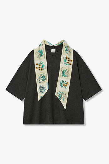 PAUL SMITH 여성 디태처블 스카프 티셔츠 | 신세계V