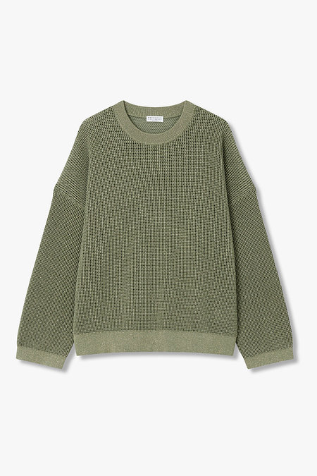 BRUNELLO CUCINELLI 여성 메탈릭 드롭 숄더 크루넥 니트 | 신세계V