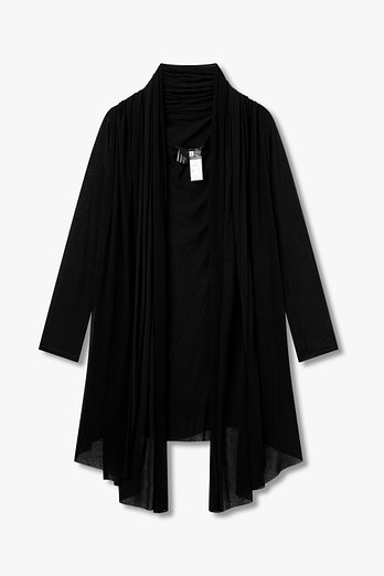 Yohji Yamamoto [FEMME]드레이프 시어 오픈 가디건 | 신세계V