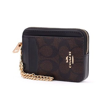 COACH 코치 카드지갑 가죽 코인 카드슬롯 여성 명품 홀더 동전지갑 브라운 블랙 CW883IMXAQ 42283917 | 신세계V