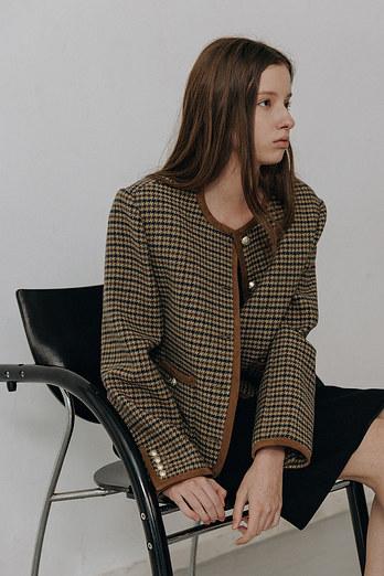 DUNST CLASSIC TWEED JACKET CHECK_UDJA5C203MU | 신세계V