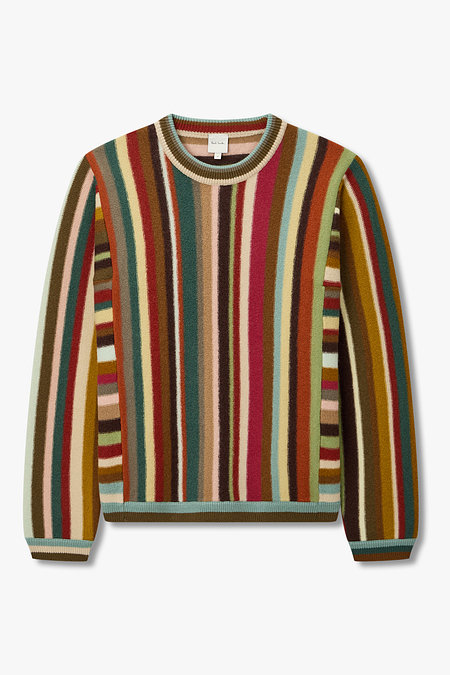 PAUL SMITH 메리노 울 스트라이프 니트 | 신세계V