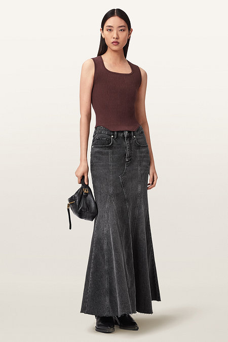 ALLSAINTS 올세인츠 알마 데님 스커트 W106RE-162 | 신세계V