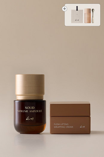 koy [탄력볼륨 SET] 솔리드 볼륨 앰플 35ml + 리프팅 랩핑크림 50ml + GIFT | 신세계V