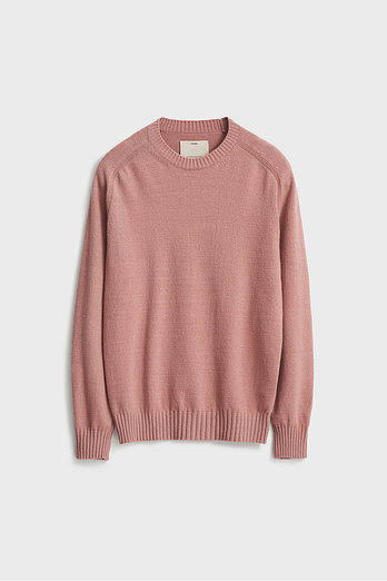 POTTERY Comfort Crewneck Knit (Cotton)_Dusty Pink | 신세계V