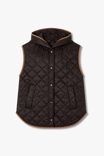 BRUNELLO CUCINELLI 여성 퀼팅 후디드 베스트 | 신세계V
