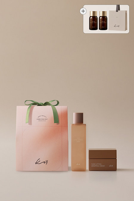 koy [포장][리프팅 SET] 플로우 리프팅 세트 (토너 200ml + 크림 50ml) + GIFT | 신세계V