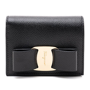 FERRAGAMO 페라가모 바라 동전 지갑 22-D515 NERO 725300 | 신세계V