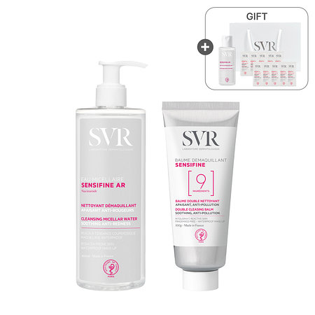 SVR [단독][민감클렌징SET] 에스브이알 센시파인 오미셀라 클렌징 워터 400ml+센시파인 밤데마끼앙 100g | 신세계V