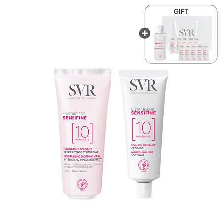 SVR [단독][민감피부SET] 에스브이알 센시파인 SOS마스크 75ml+뉴트리밤 40ml | 신세계V
