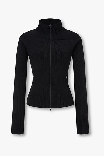 ALEXANDERWANG 디보싱 로고 리브드 자켓 | 신세계V