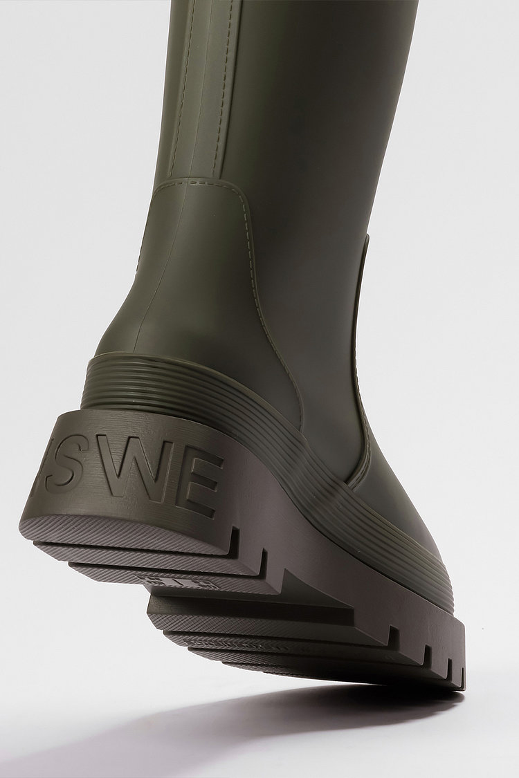 VLOCKER 롱 레인부츠 7CM (Moss Khaki) -NSW101MA