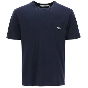 MAISON KITSUNE [명품] 11주년 트리컬러 폭스 포켓 티셔츠 AM00102KJ0010 NA 46271664 | 신세계V
