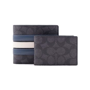 COACH [명품] 코치 반지갑 남자 명품 지갑 분리형 인서트 카드지갑 3IN1 가죽지갑 CW385WTC 47187707 | 신세계V