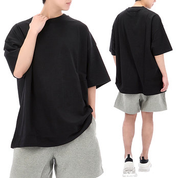 FEAR OF GOD [피어오브갓] 에센셜 시그니처 90s 반팔 티셔츠 125SP264591F BLACK | 신세계V