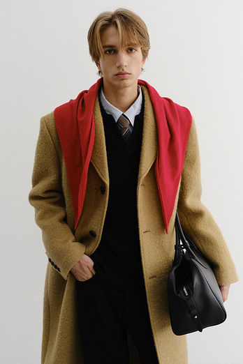 DUNST CASHMERE LAYERED MUFFLER RED_M_UDMU5F105R2 | 신세계V
