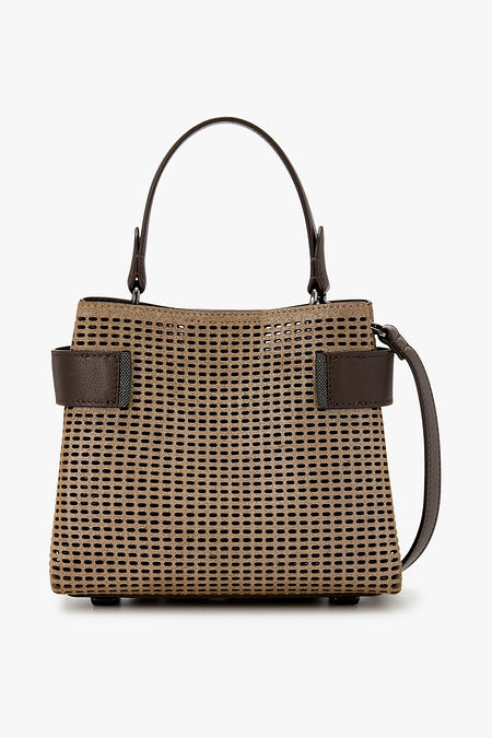 BRUNELLO CUCINELLI 여성 스몰 스파클링 레더 핸드백 | 신세계V