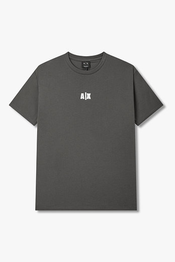 ARMANI EXCHANGE 남성 스티치 로고 패치 코튼 티셔츠 | 신세계V