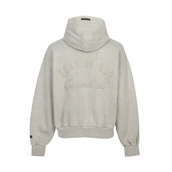 FEAR OF GOD [FEAR OF GOD] 피어오브갓 에센셜 남성 기모 후드 집업 192HO254781F SMOKE GREY | 신세계V