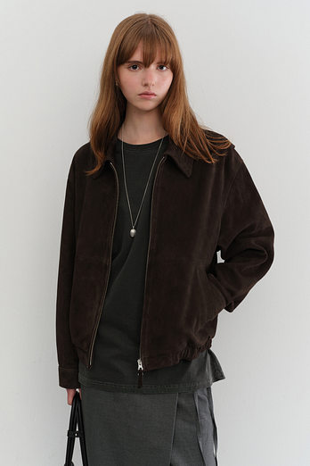DUNST UNISEX SUEDE DRIZZLER JACKET CHOCO BROWN_UDJU5C107W3 | 신세계V