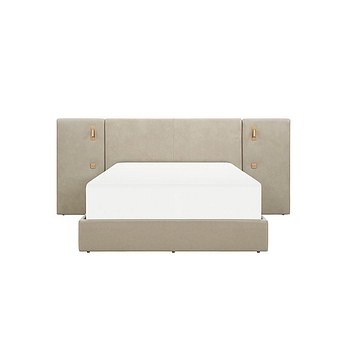 MATERASSO 베른 가죽침대 Q ＋ 패널 60cm 2EA_라이트그레이 (매트제외) | 신세계V