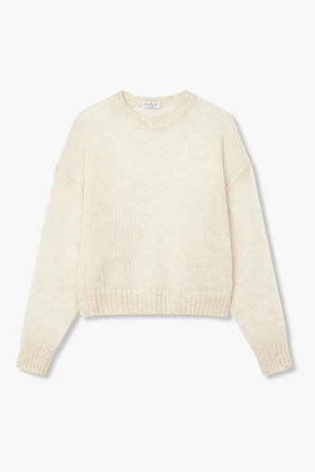 BRUNELLO CUCINELLI 여성 모헤어 블렌드 드롭 숄더 니트 | 신세계V