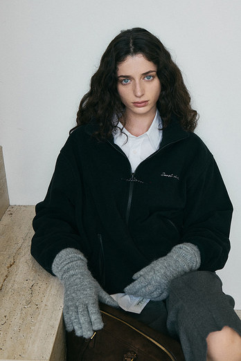 DUNST ALPACA LONG GLOVES MELANGE GREY_UDGL5F101G2 | 신세계V