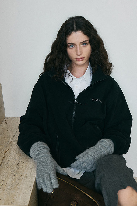 DUNST ALPACA LONG GLOVES MELANGE GREY_UDGL5F101G2 | 신세계V