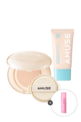 AMUSE [신세계V 단독][어뮤즈] 듀 젤리 마스터 쿠션 본품+리필+톤업 선크림 (기획세트) | 신세계V