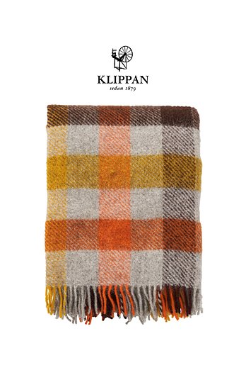 KLIPPAN [스웨덴직수입] 양모 램스울100% 블랭킷/담요 130x180 멀티브리즈 | 신세계V