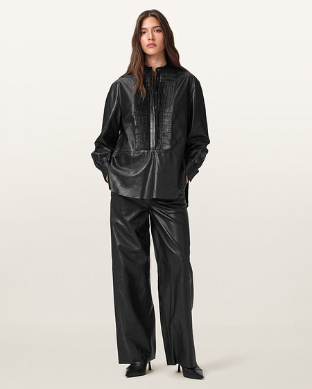 ALLSAINTS 올세인츠 애쉬 레더 트라우저 W028TD-5 | 신세계V