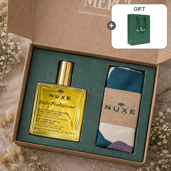 NUXE [기프트] 눅스 윌 프로디쥬스 멀티 드라이오일 100ml + 패턴파우치 선물세트 + 쇼핑백 | 신세계V